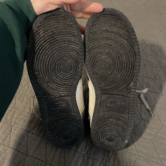 Nike Court Vision Mid Next Nature‎ Gray Black White Athletic Shoes Sz 8.5 - Picture 3 of 5